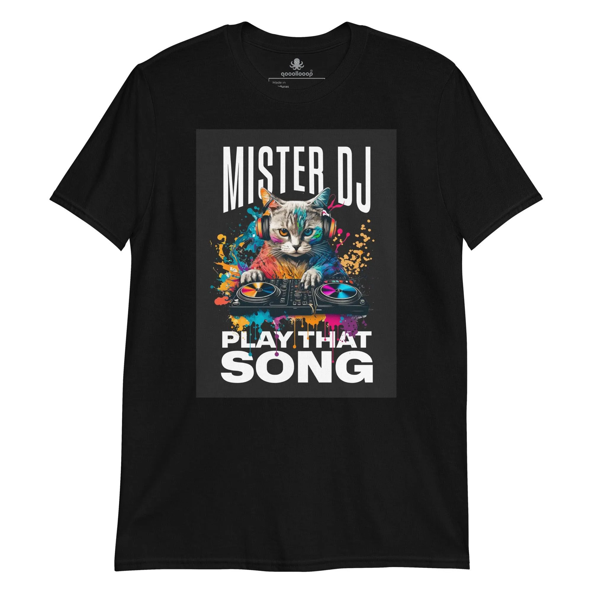 Mister Cat DJ Play That Song | Unisex Soft Style T-Shirt