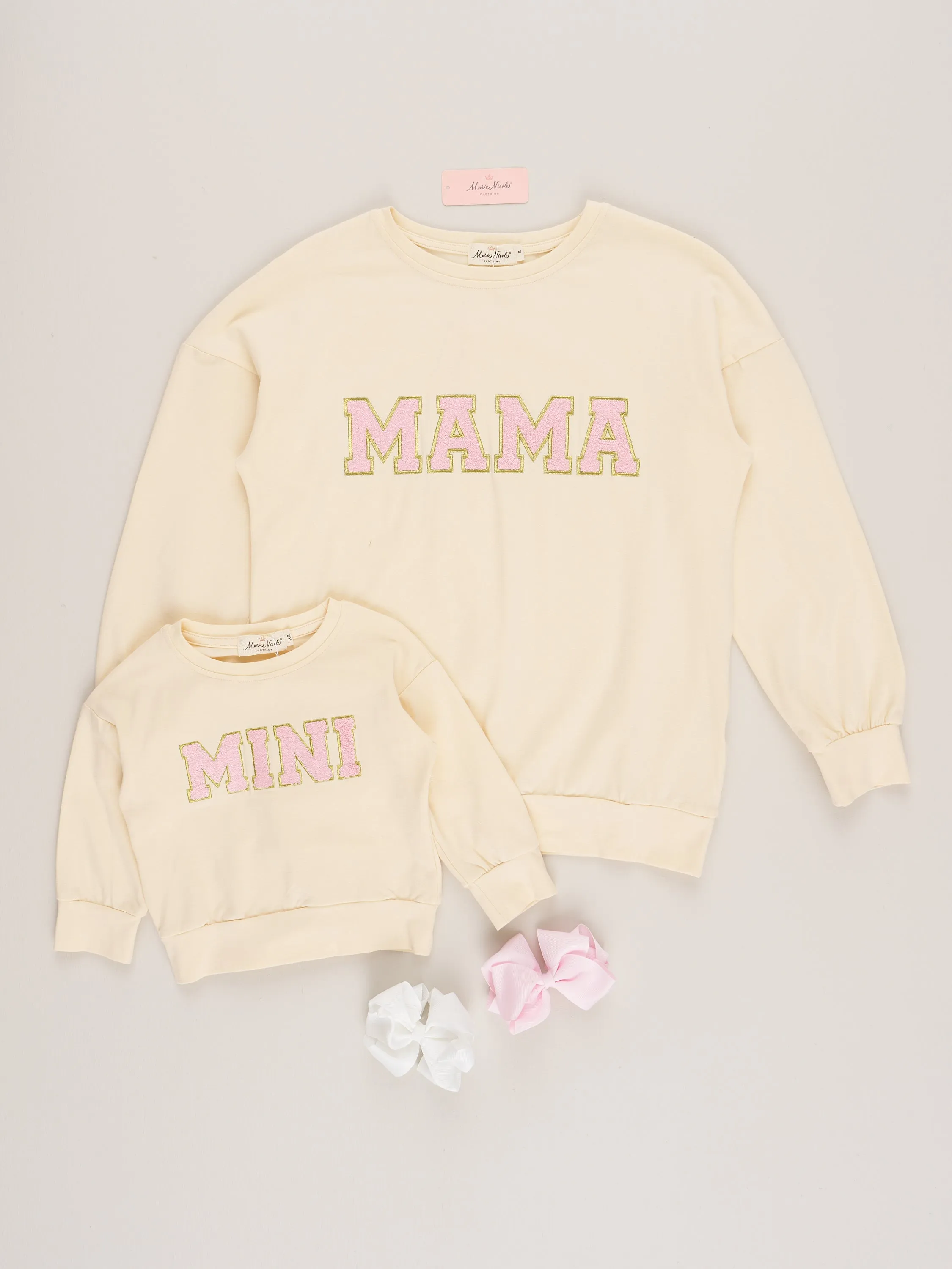 Mom & Me Cream Mama/Mini Shirt
