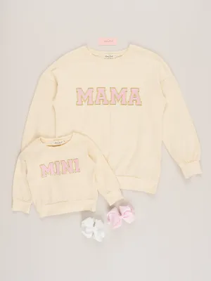 Mom & Me Cream Mama/Mini Shirt