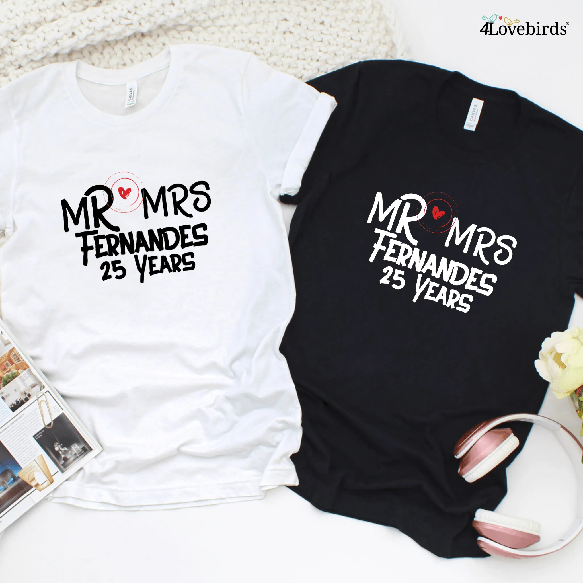 Mr. & Mrs. Custom Matching Set - Celebrate Your Anniversary with Personalized Outfits!