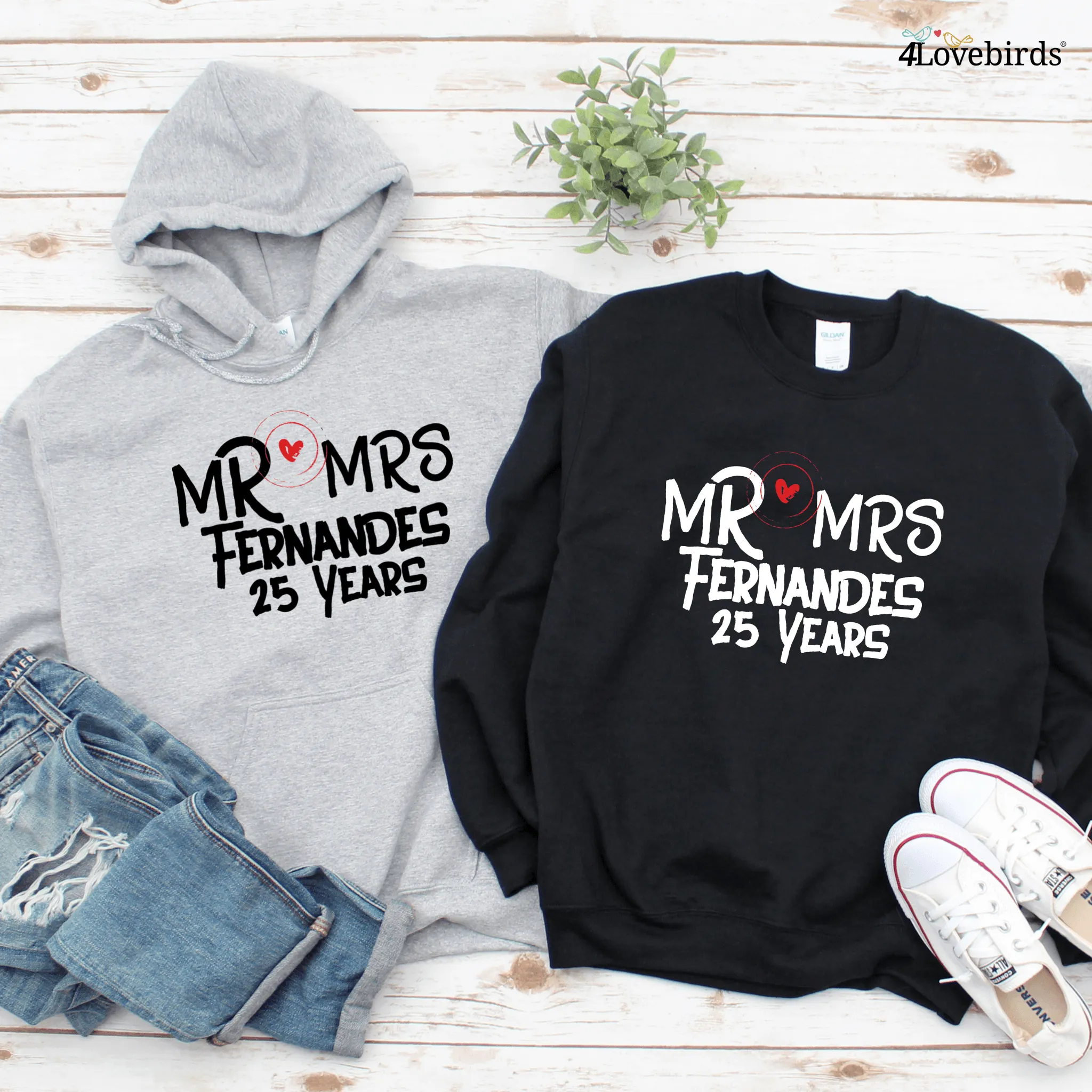 Mr. & Mrs. Custom Matching Set - Celebrate Your Anniversary with Personalized Outfits!