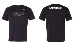 NJ Underground Wrestling Club Dryfit Performance Tee - Black