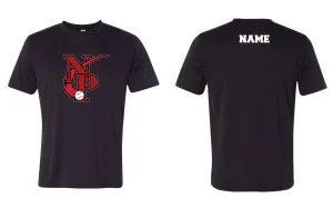 North Penn Raiders Baseball Dryfit Performance Tee - Black (Design 2)