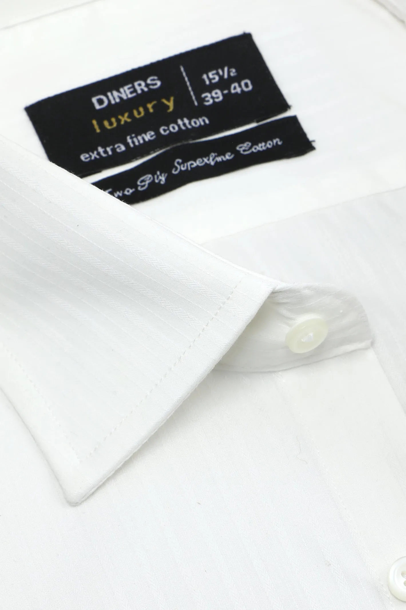 Off White Self Formal Men Shirt
