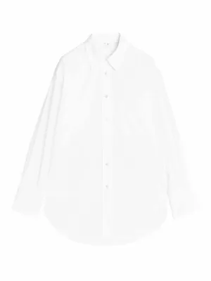 Oversized poplin shirt