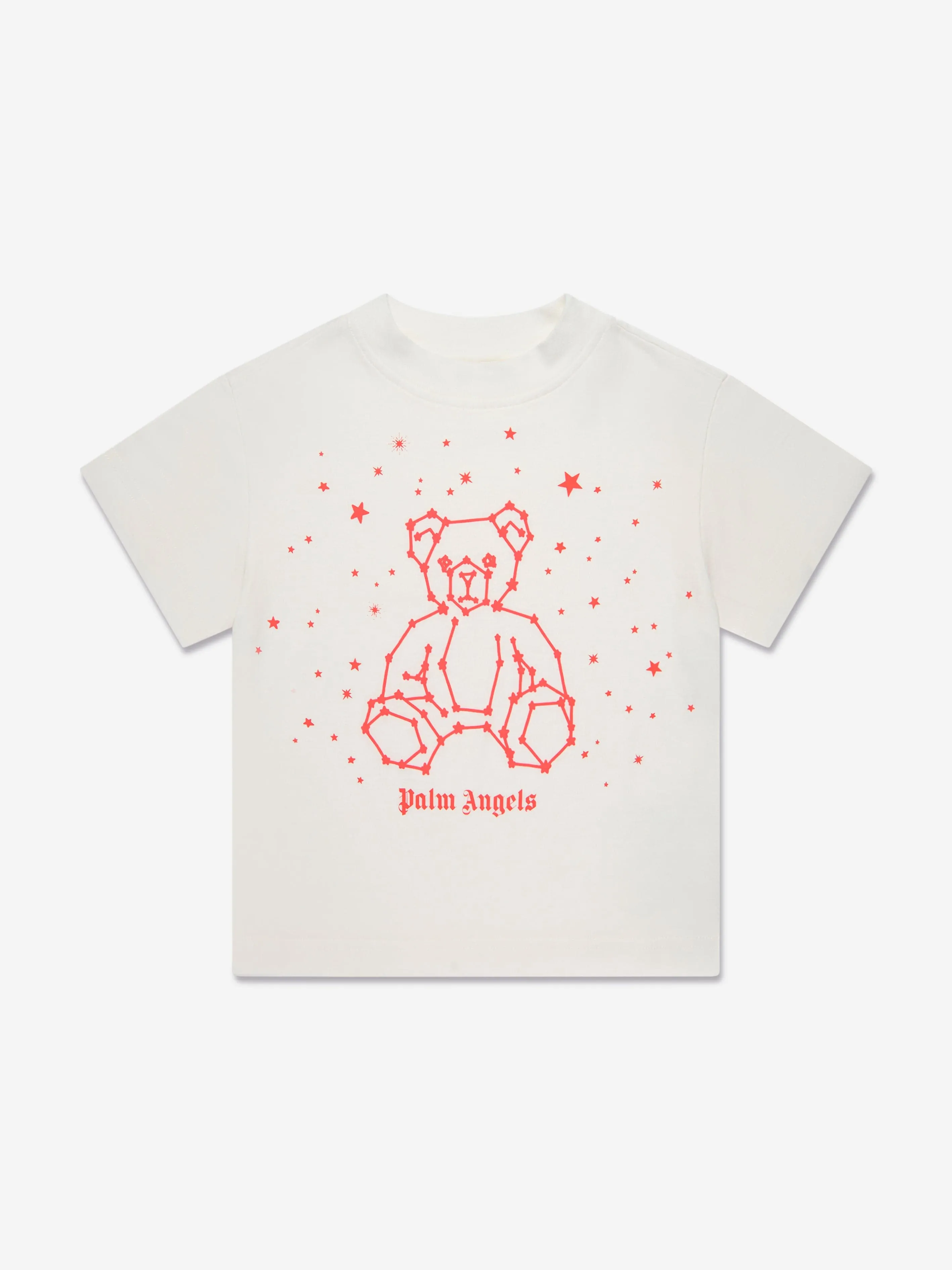 Palm Angels Boys Astro Bear T-Shirt in White