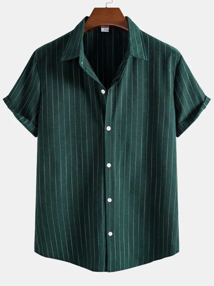Regular Fit Stripes Shirts