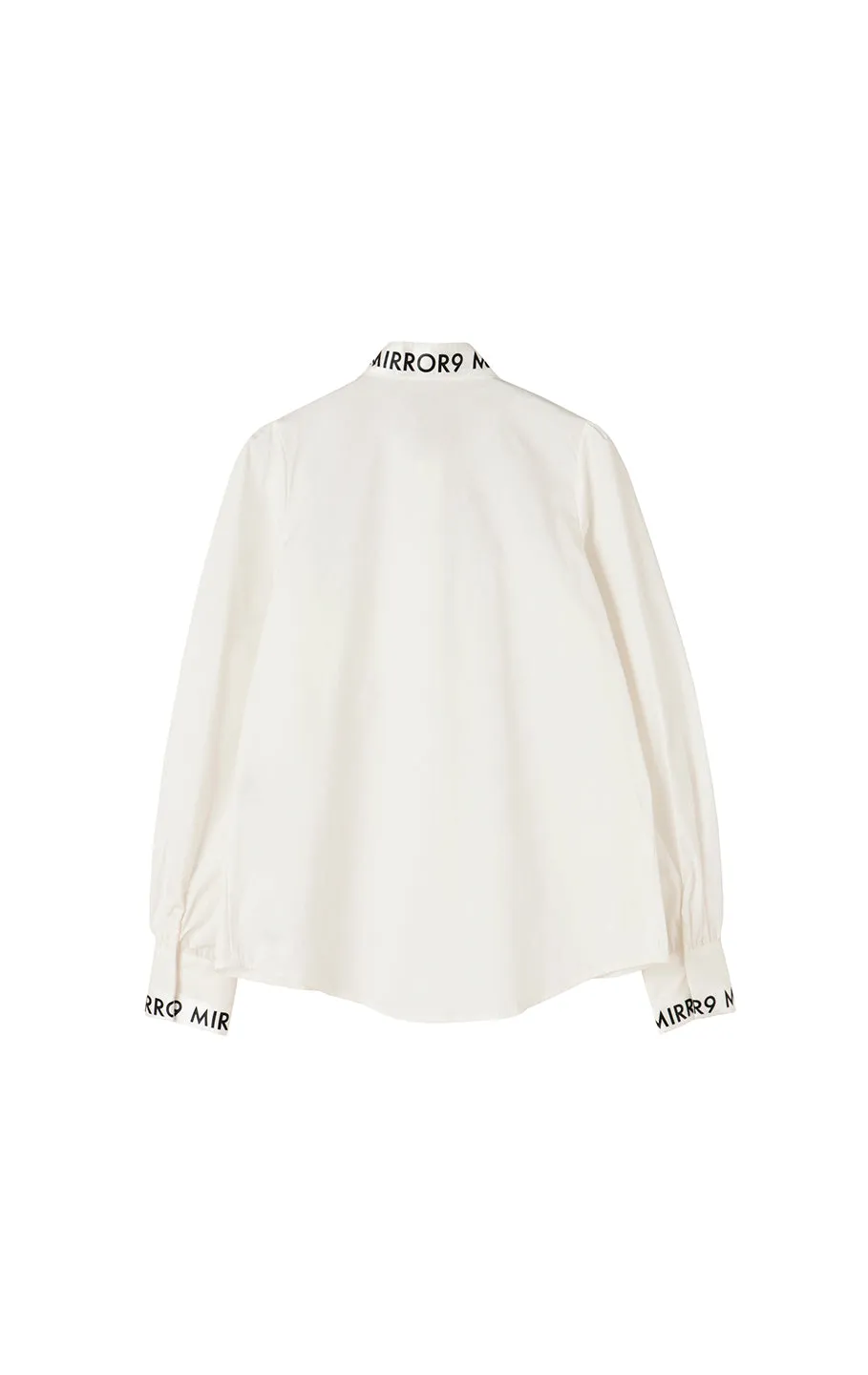 Ribbon stretch long shirts/2color