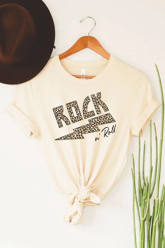 Rock n' Roll Leopard Graphic Tee
