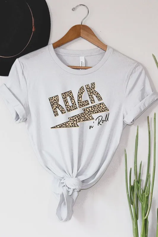 Rock n' Roll Leopard Graphic Tee