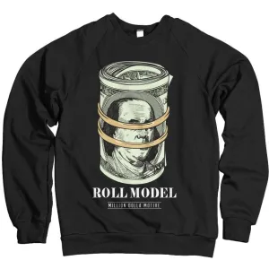 Roll Model - Black Crewneck Sweatshirt