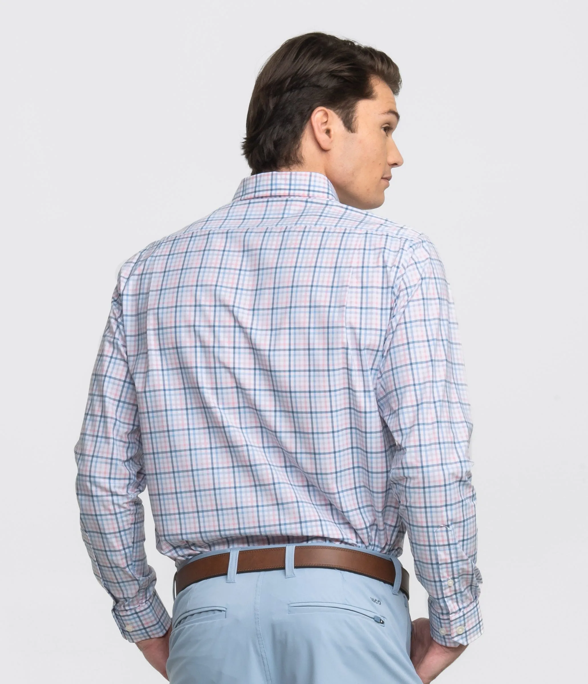 Samford Check LS - Blue Pearl