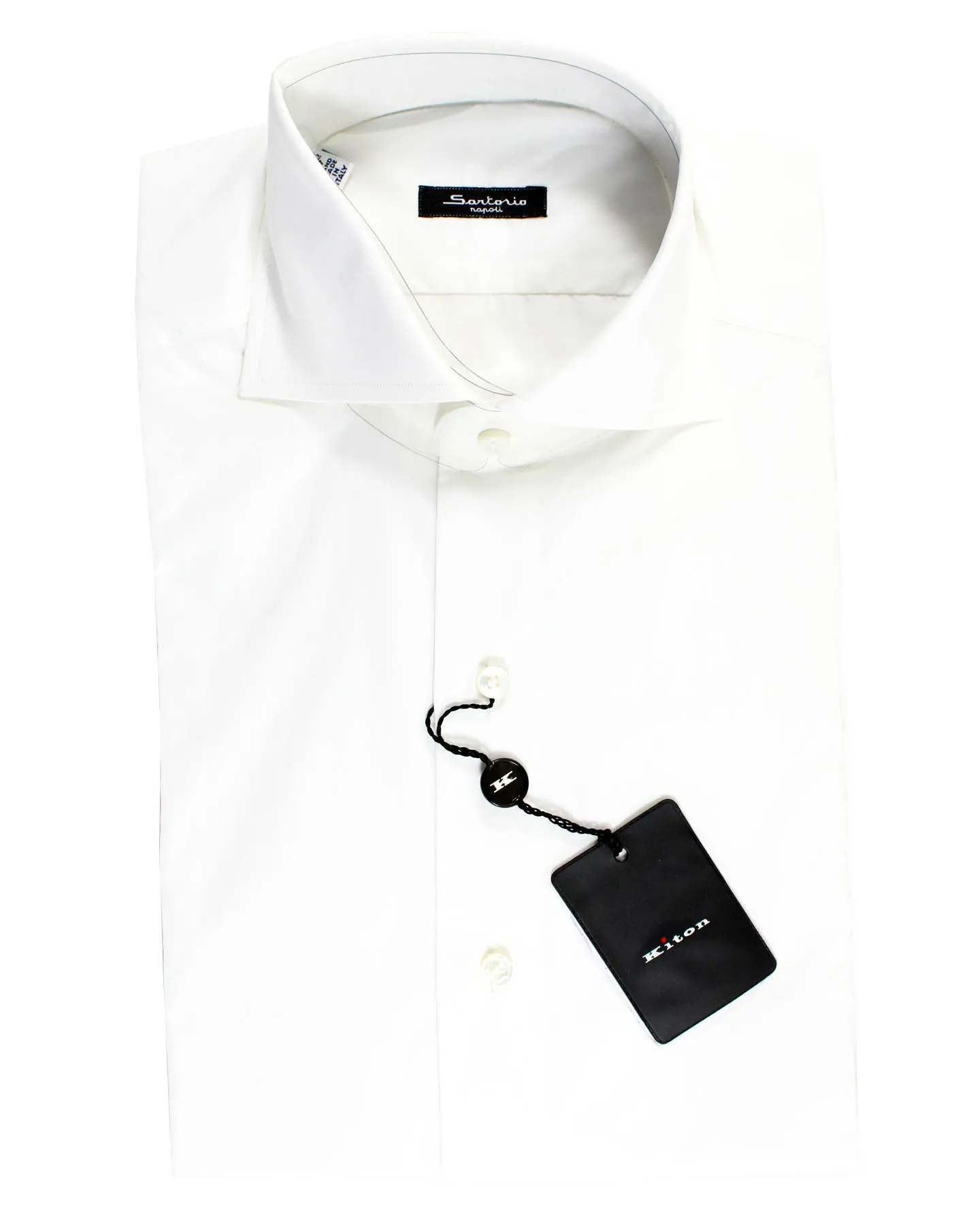 Sartorio Dress Shirt White 37 - 14 1/2 Slim Fit