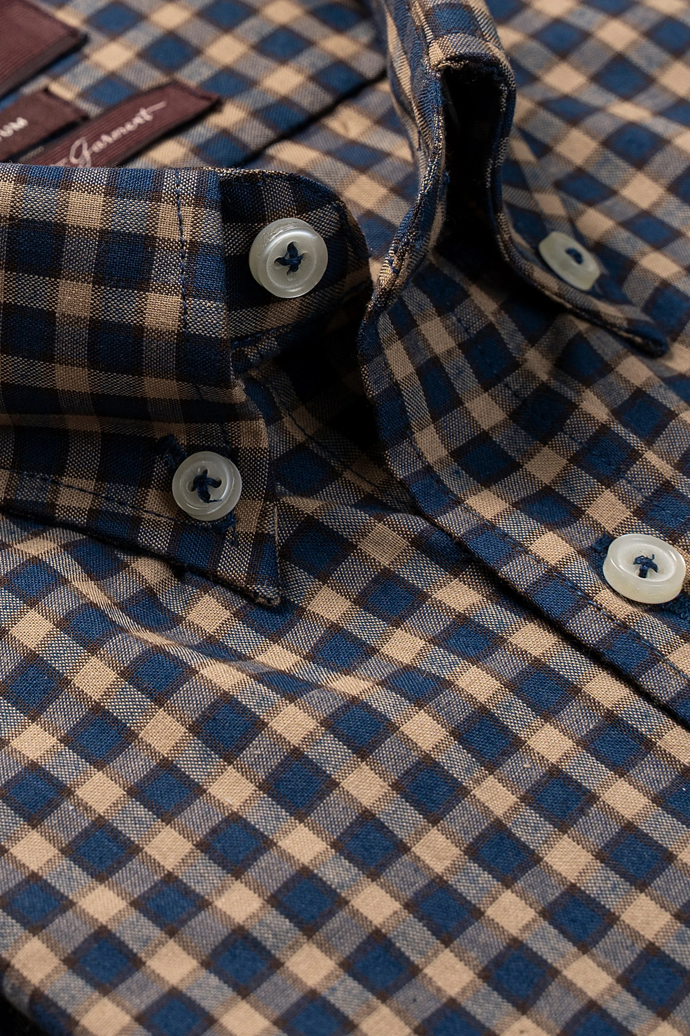 SEMI FORMAL SHIRT HALF SLEEVE NAVY CHECK