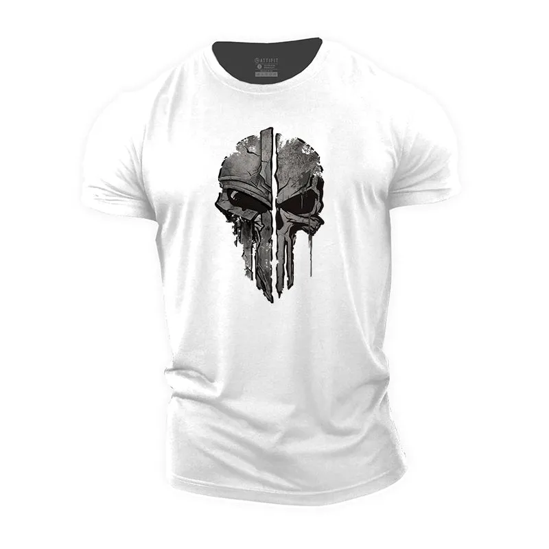 Skull Spartan Cotton T-Shirts