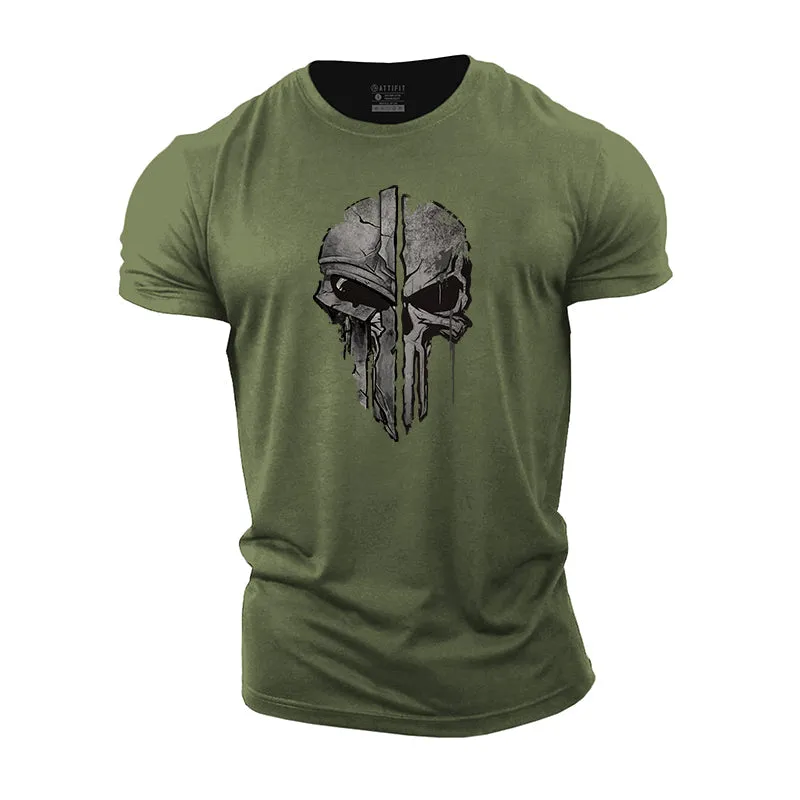Skull Spartan Cotton T-Shirts