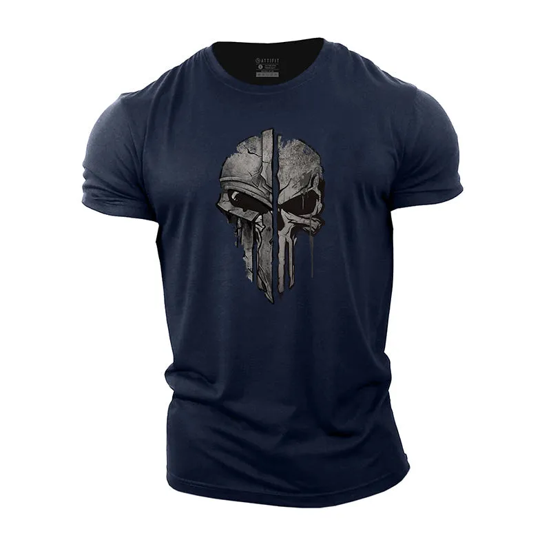 Skull Spartan Cotton T-Shirts