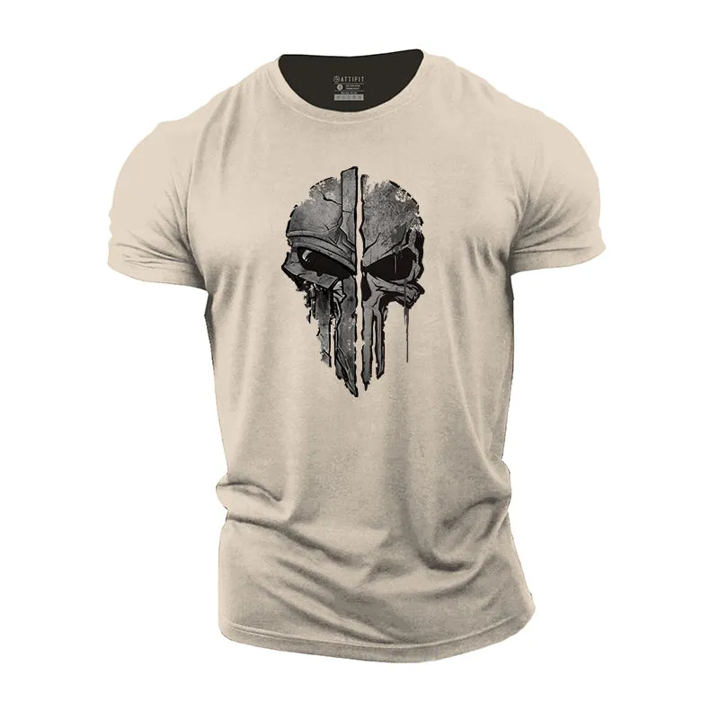 Skull Spartan Cotton T-Shirts