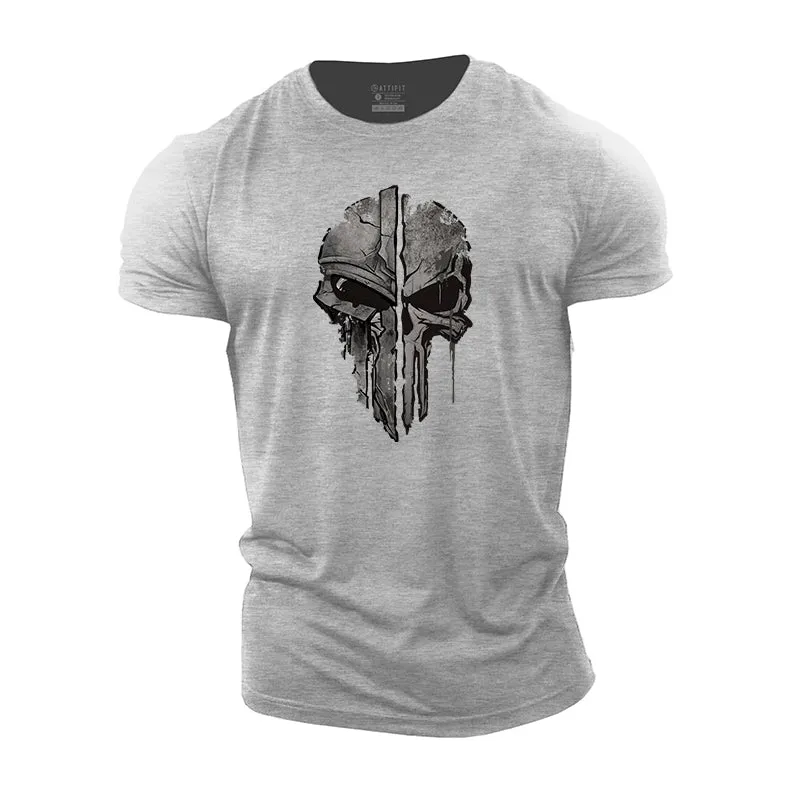 Skull Spartan Cotton T-Shirts