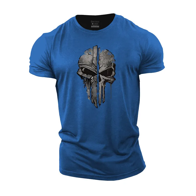 Skull Spartan Cotton T-Shirts