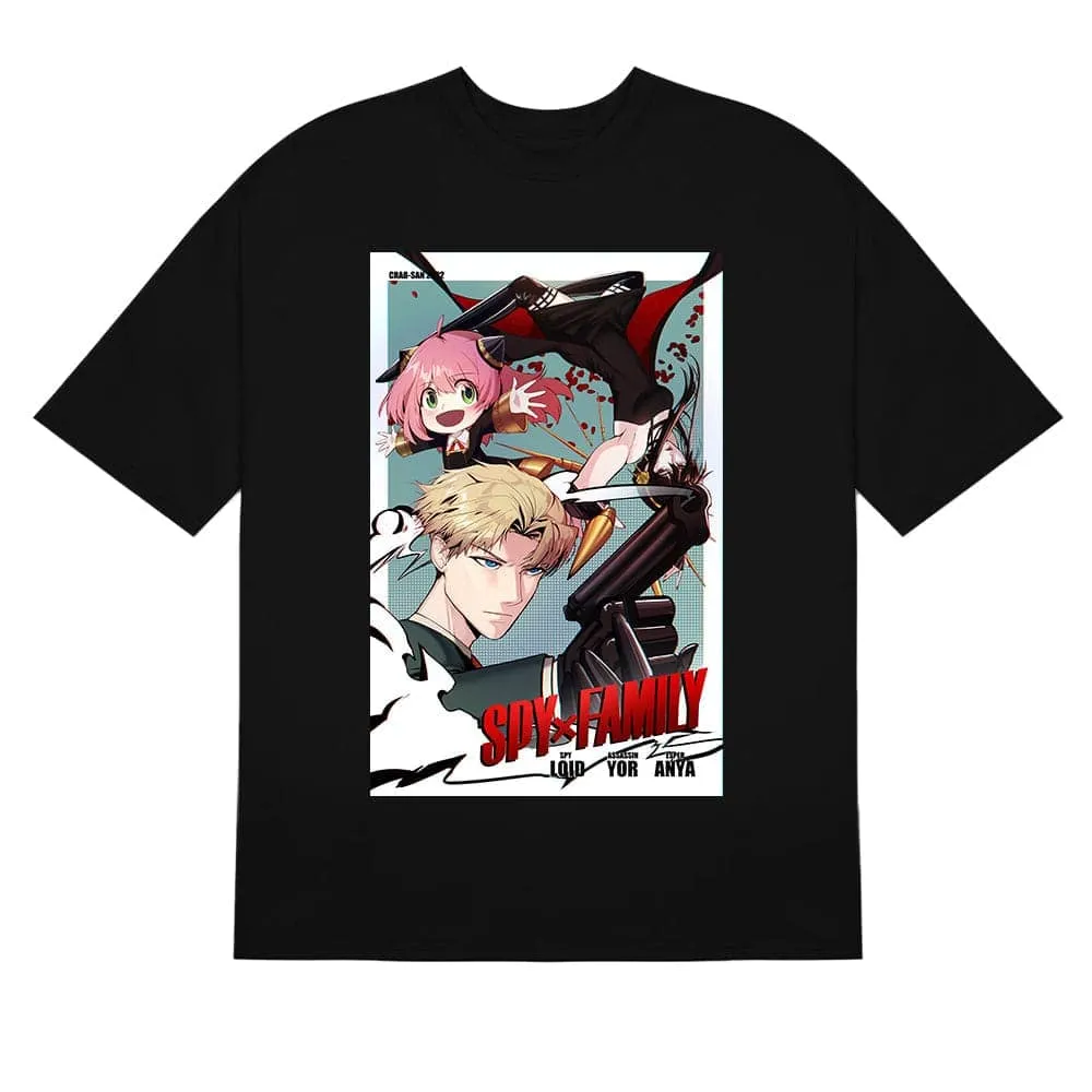 Spy Family Anime T-Shirt - Dynamic Character Design | High-Quality Anime Shirt