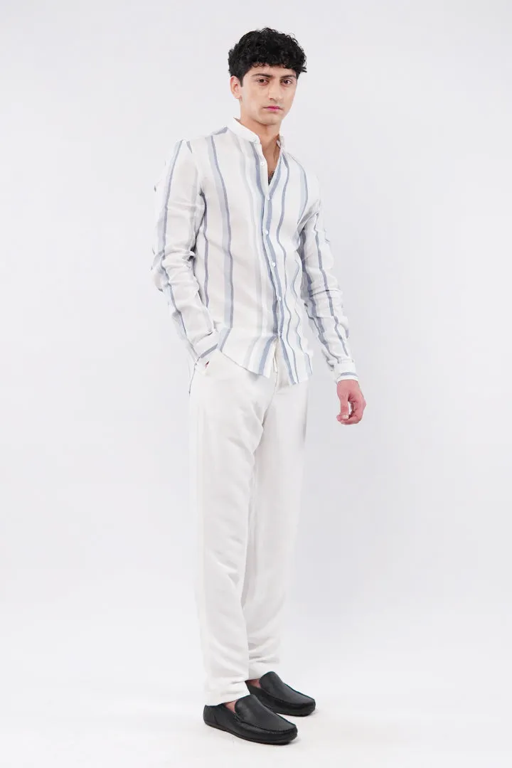 Striped Linen Shirt - Multicolor