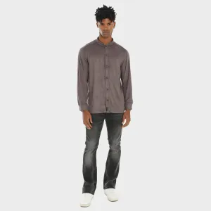 Suede Shirt For Men - Grey