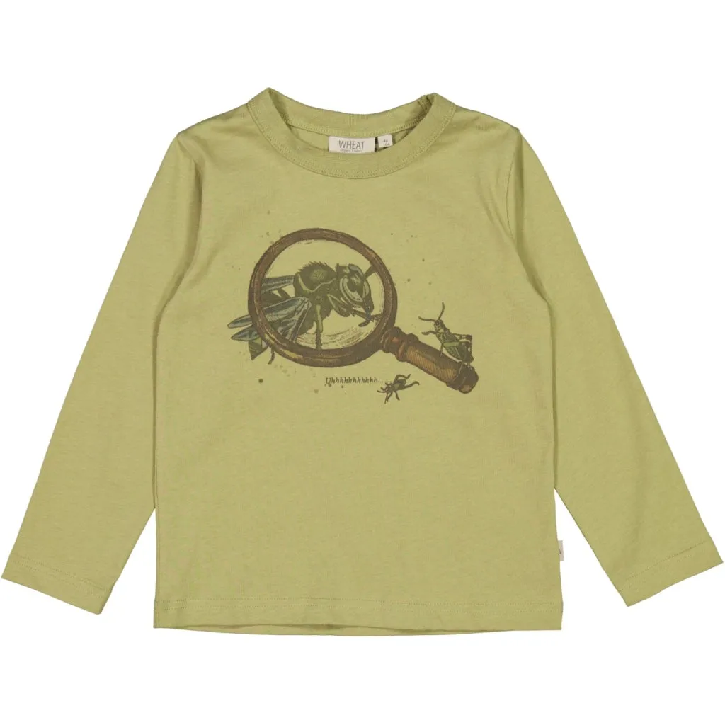 T-Shirt Magnifying Glass - heather green