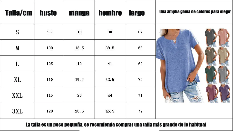 T-shirt met korte mouwen en zak in effen kleurmode