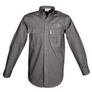 TAG Safari Men's Buffalo Logo Trail Long Sleeve Shirt w Chest Pockets