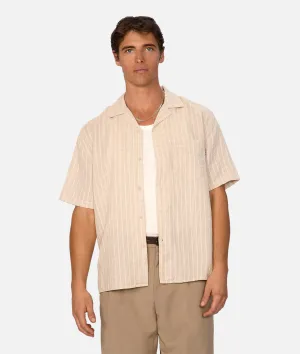The Omaha S/s Shirt - Stone Multi