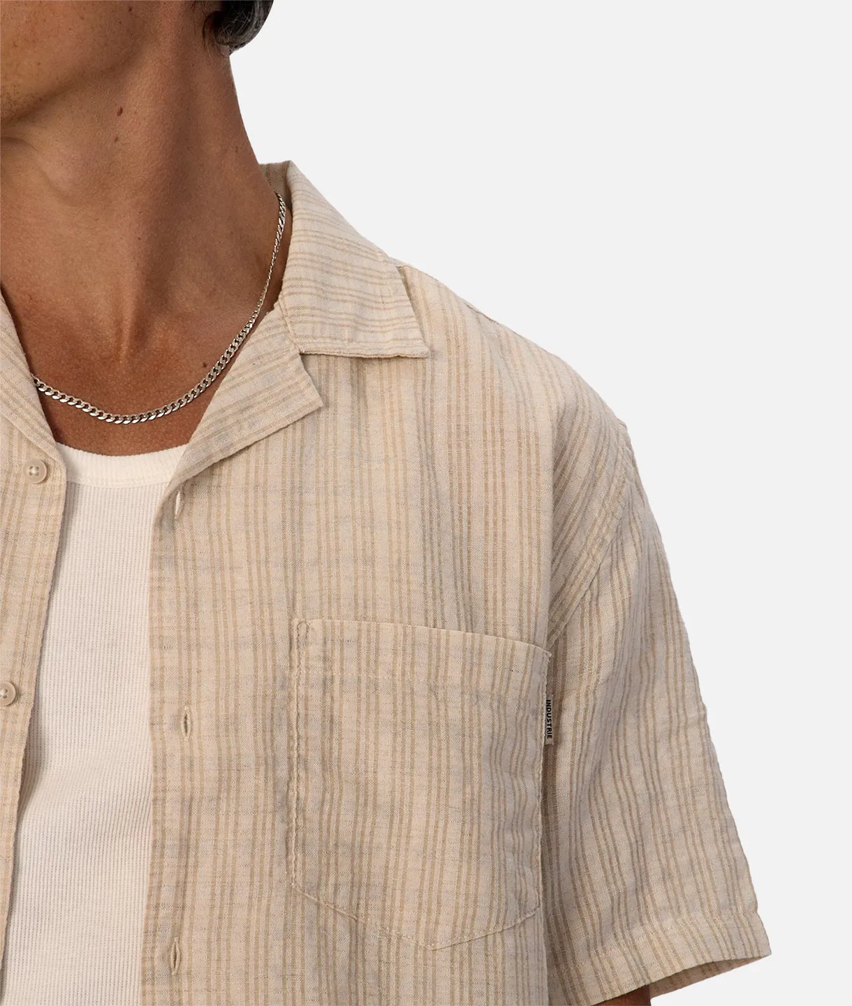 The Omaha S/s Shirt - Stone Multi