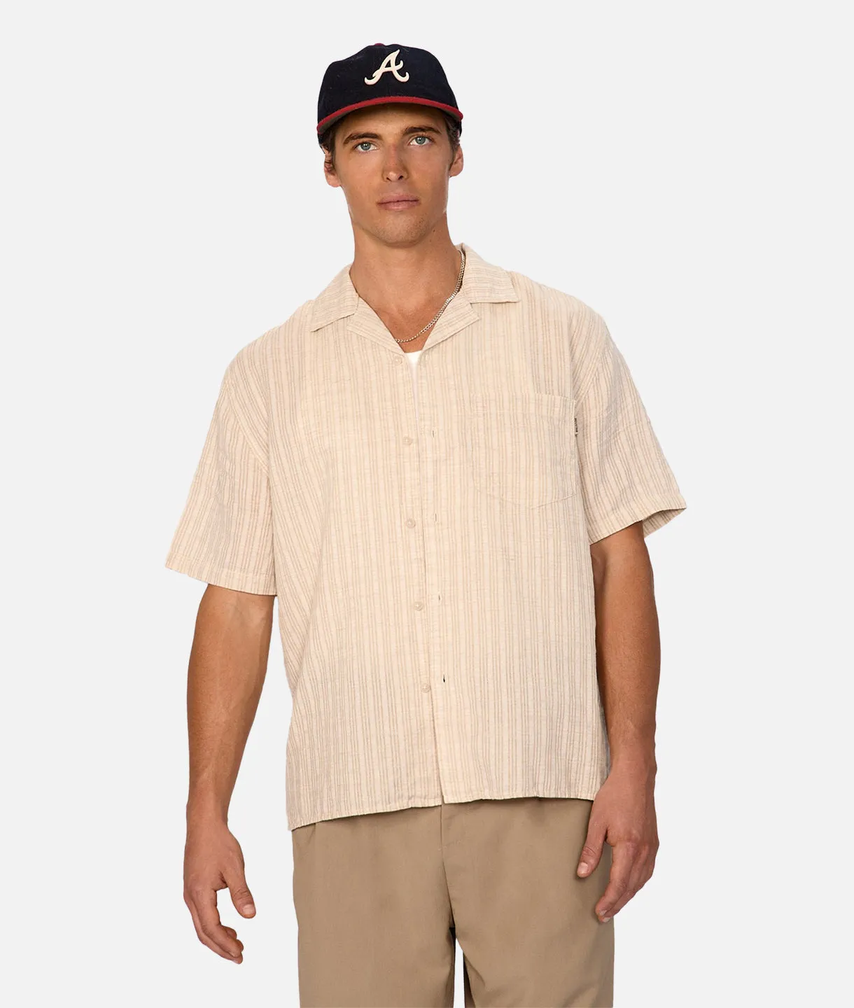 The Omaha S/s Shirt - Stone Multi