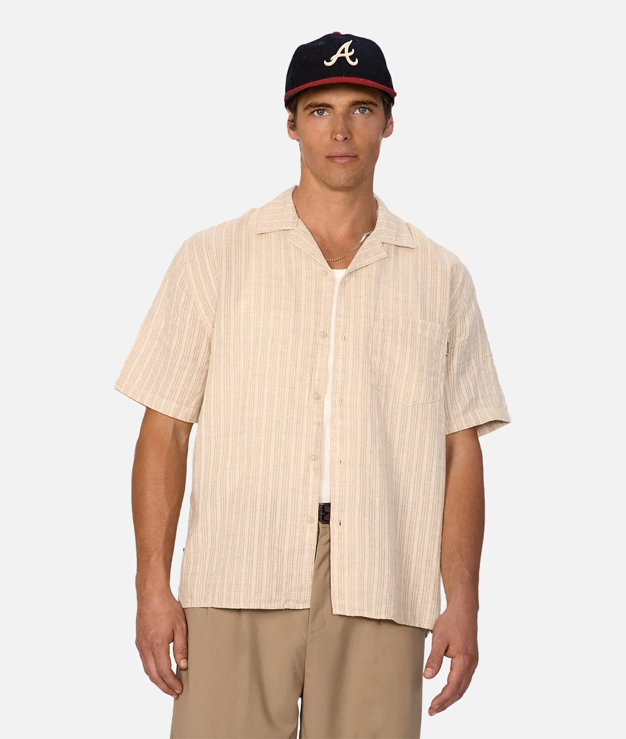 The Omaha S/s Shirt - Stone Multi
