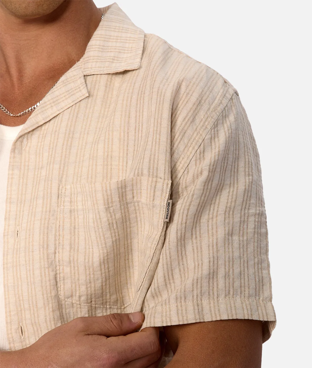 The Omaha S/s Shirt - Stone Multi