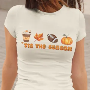 Tis The Season, Fall Shirt for Women, Halloween shirt, Fall Clothing Shirt, Fall Crewneck shirts, Pumpkin Shirt, Thanksgiving Sweater Autumn