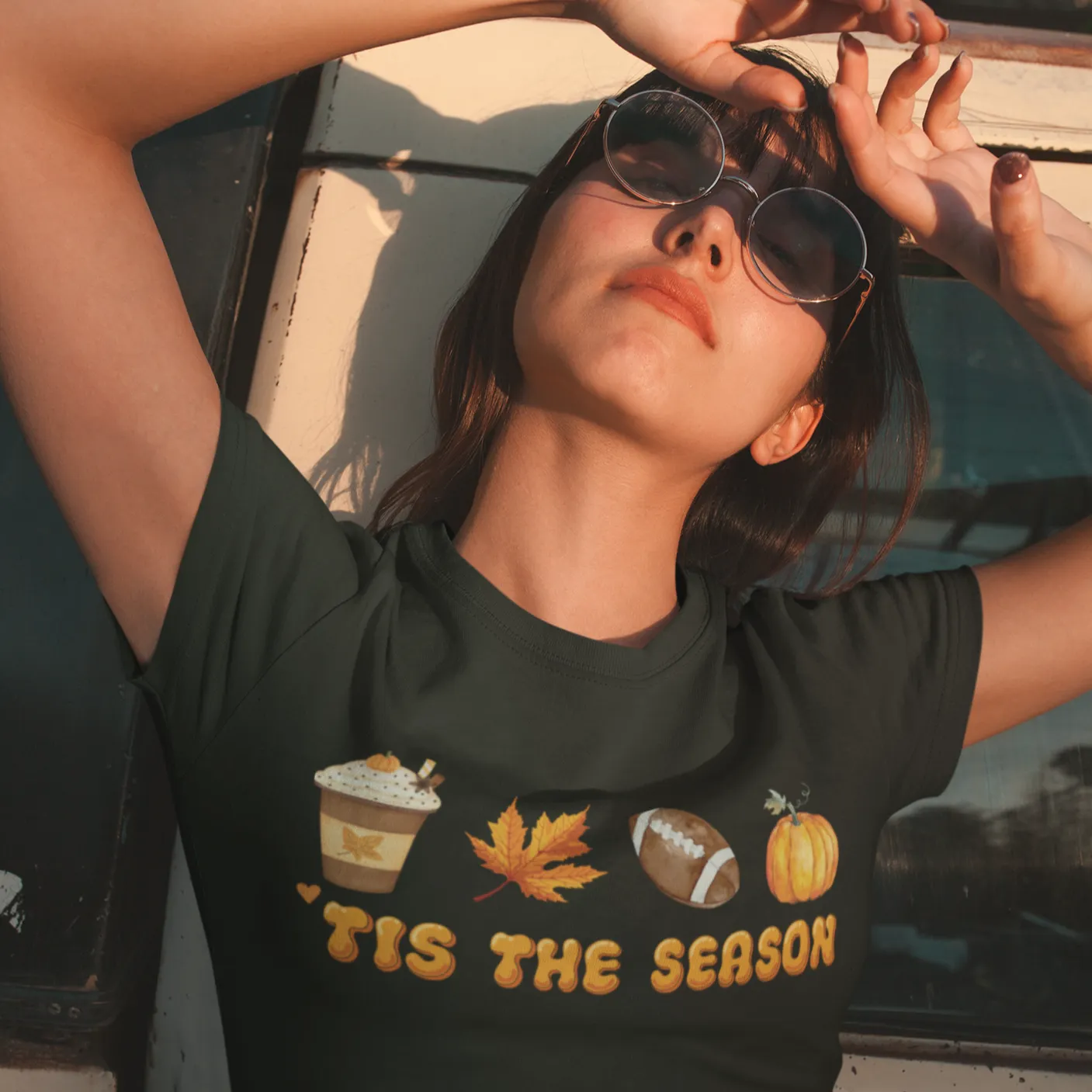 Tis The Season, Fall Shirt for Women, Halloween shirt, Fall Clothing Shirt, Fall Crewneck shirts, Pumpkin Shirt, Thanksgiving Sweater Autumn