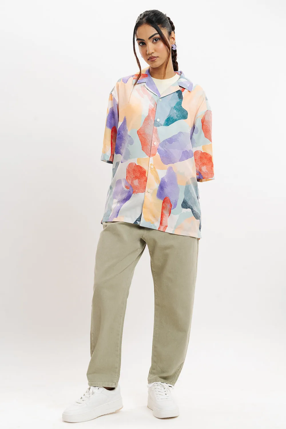 Tooti Frooti Print Women's Resort Shirt