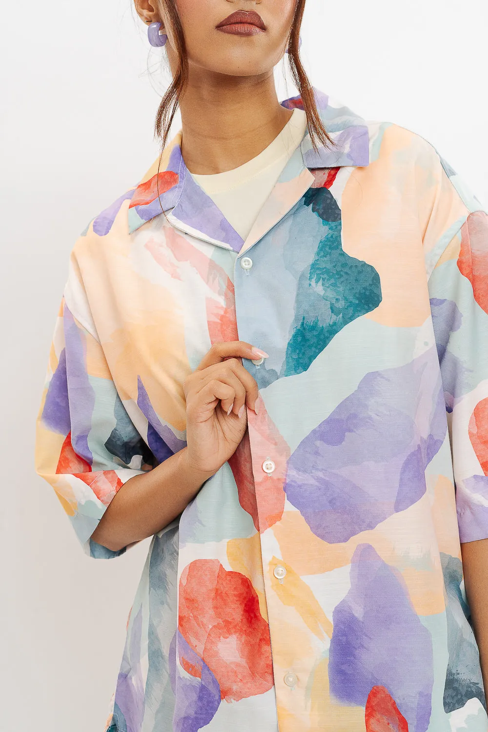 Tooti Frooti Print Women's Resort Shirt