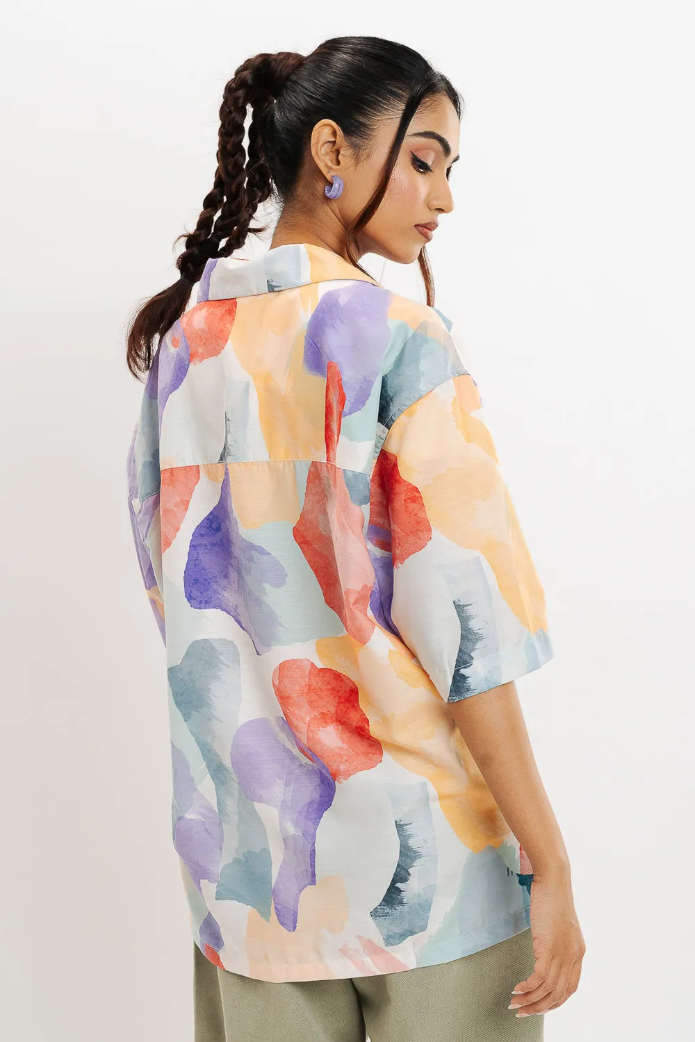 Tooti Frooti Print Women's Resort Shirt