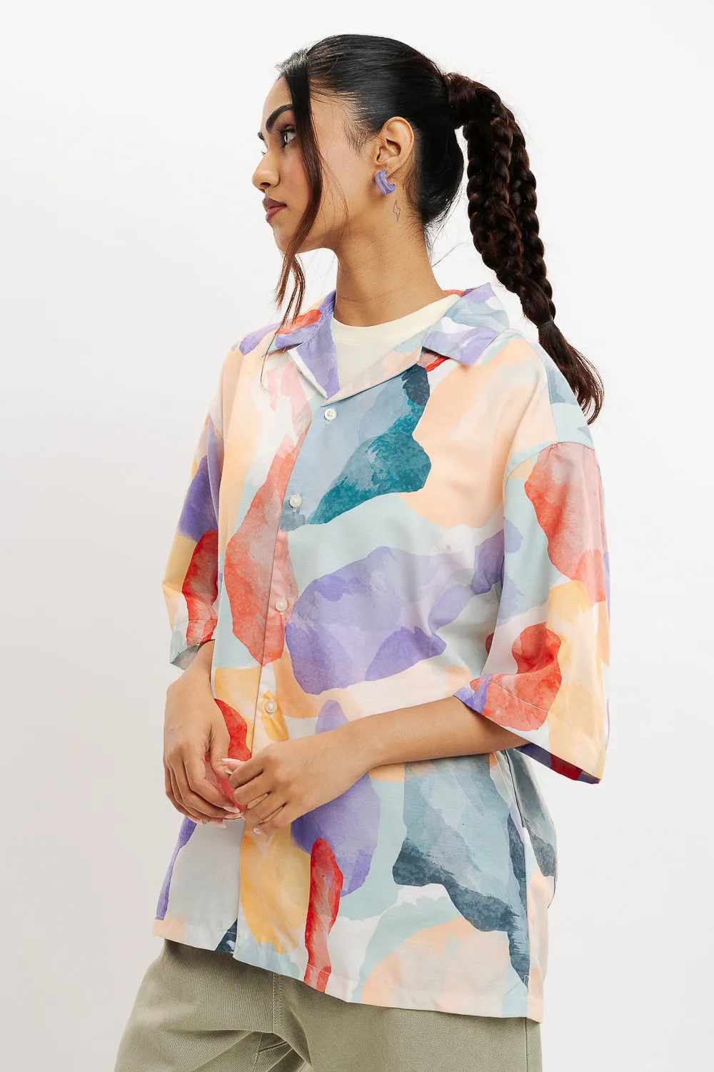 Tooti Frooti Print Women's Resort Shirt