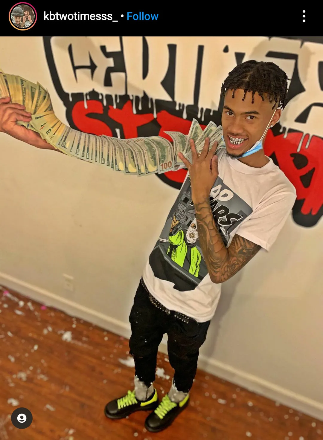 Trap Wars Vol. 1 - Volt on White T-Shirt