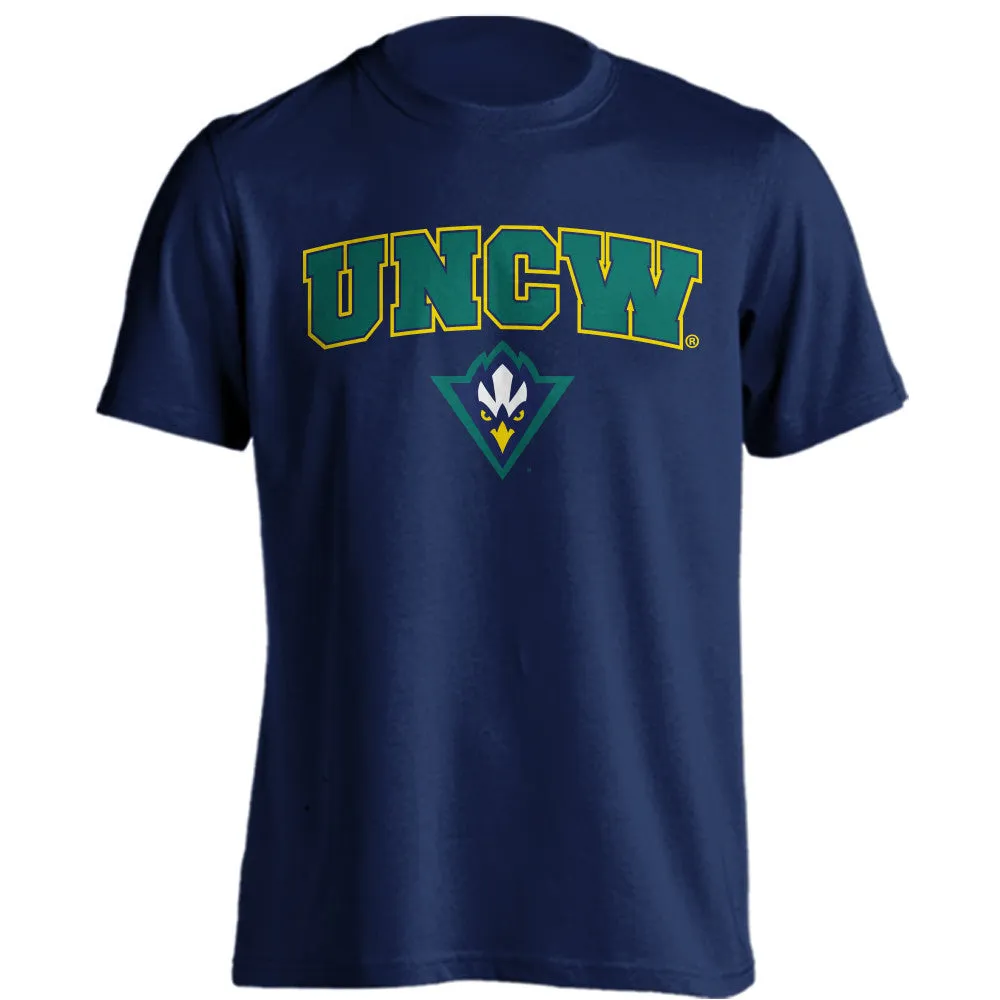 UNC Wilmington Seahawks Classic Arch Mascot Short Sleeve T-shirt