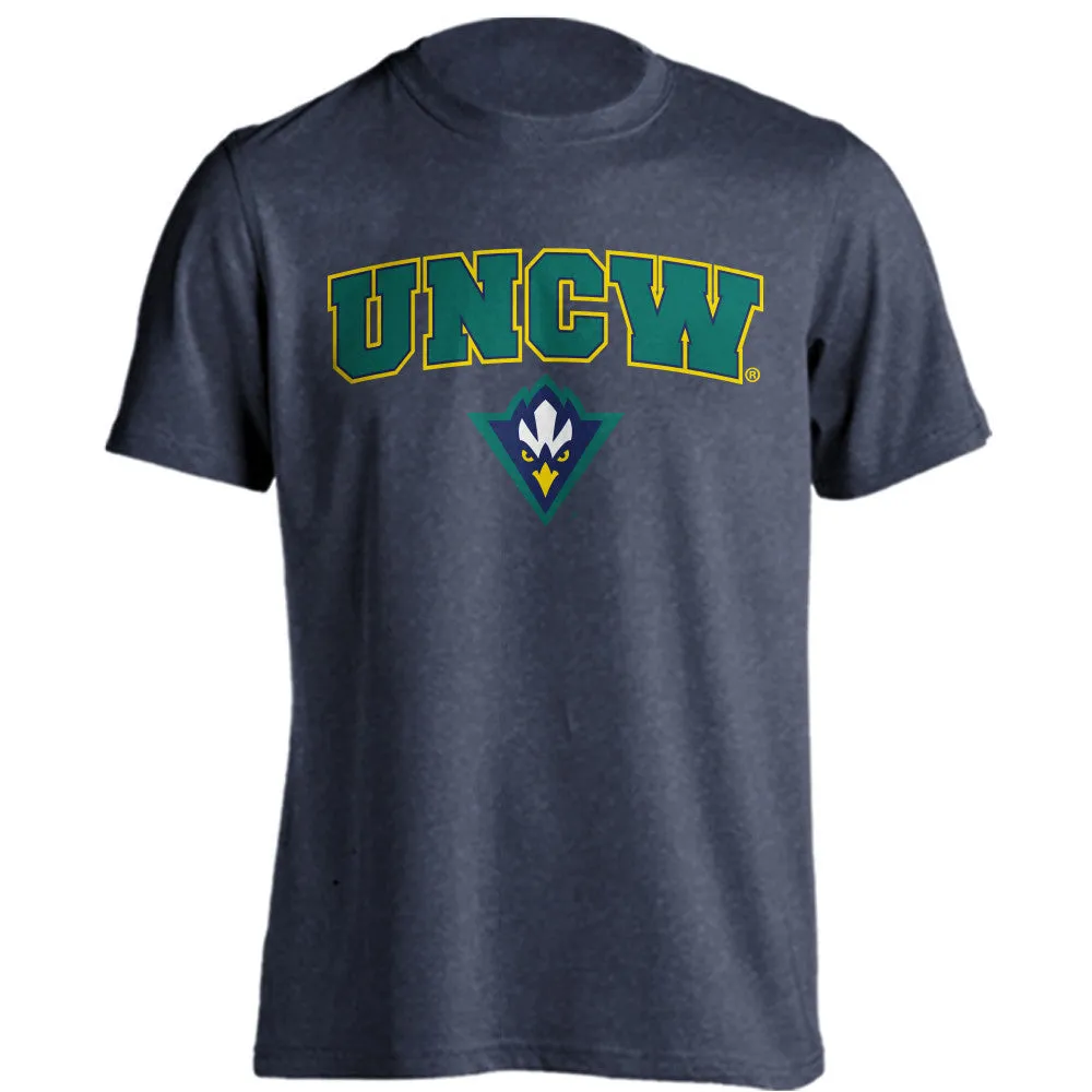 UNC Wilmington Seahawks Classic Arch Mascot Short Sleeve T-shirt