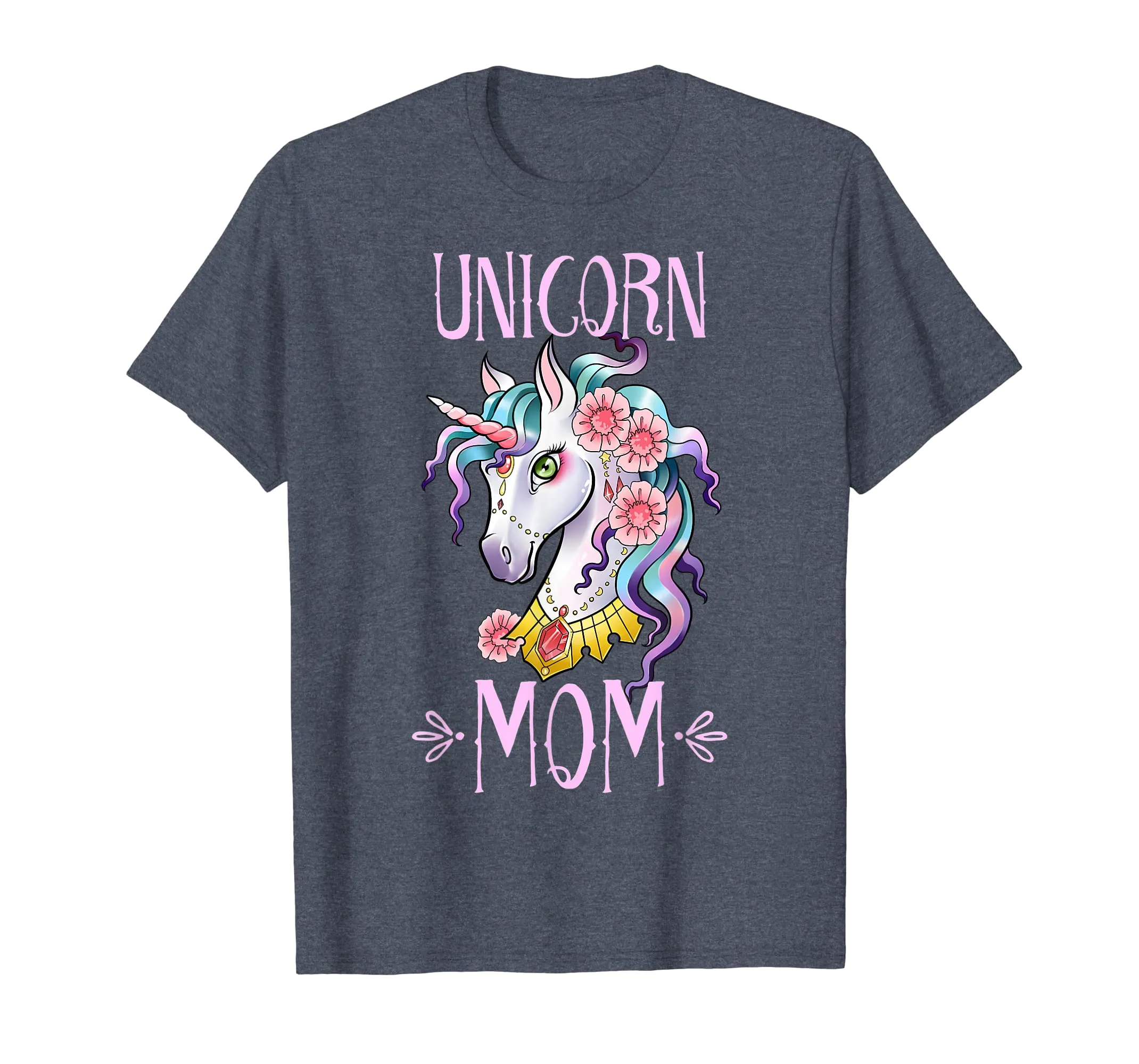 Unicorn Mom T Shirt Squad Mama Theme Birthday Mother Gifts
