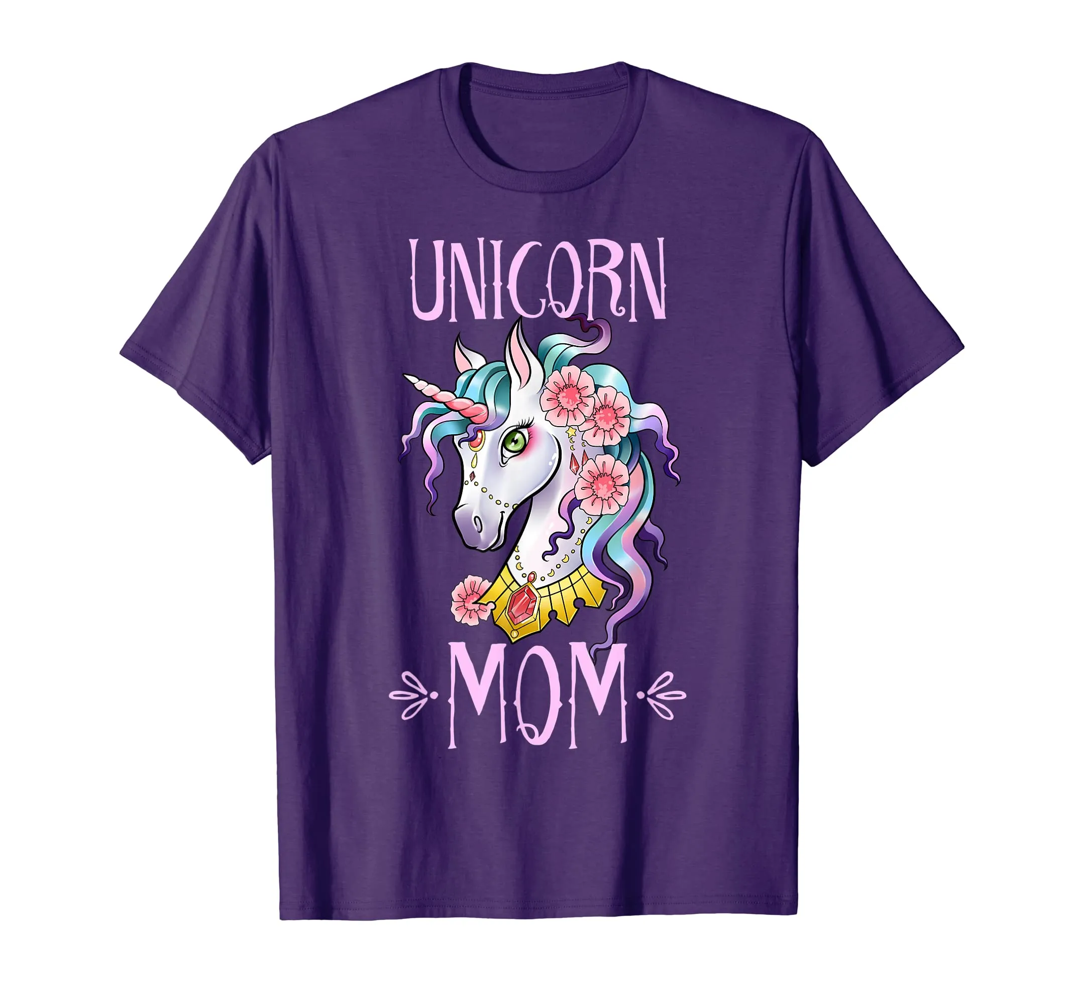 Unicorn Mom T Shirt Squad Mama Theme Birthday Mother Gifts
