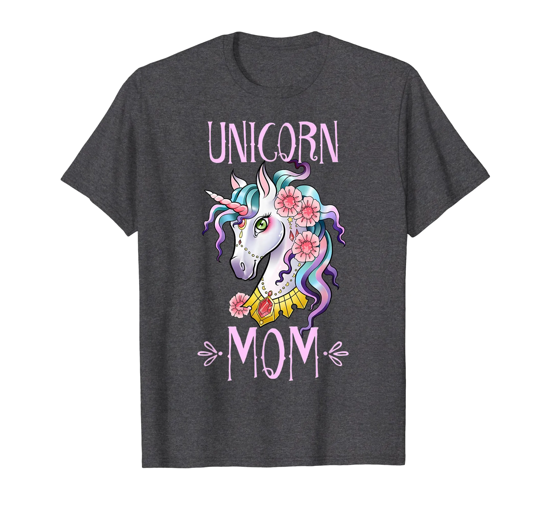 Unicorn Mom T Shirt Squad Mama Theme Birthday Mother Gifts