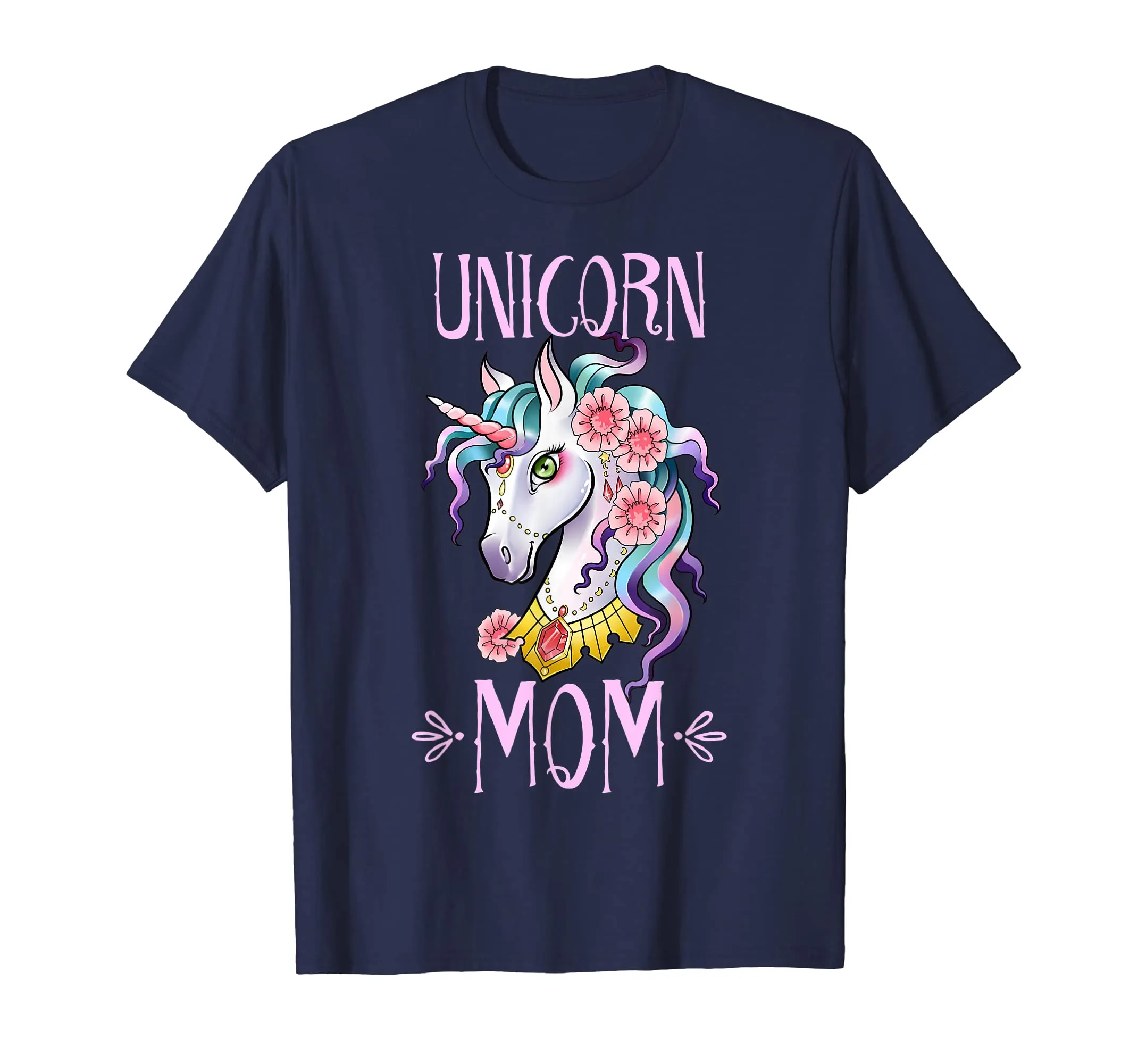Unicorn Mom T Shirt Squad Mama Theme Birthday Mother Gifts