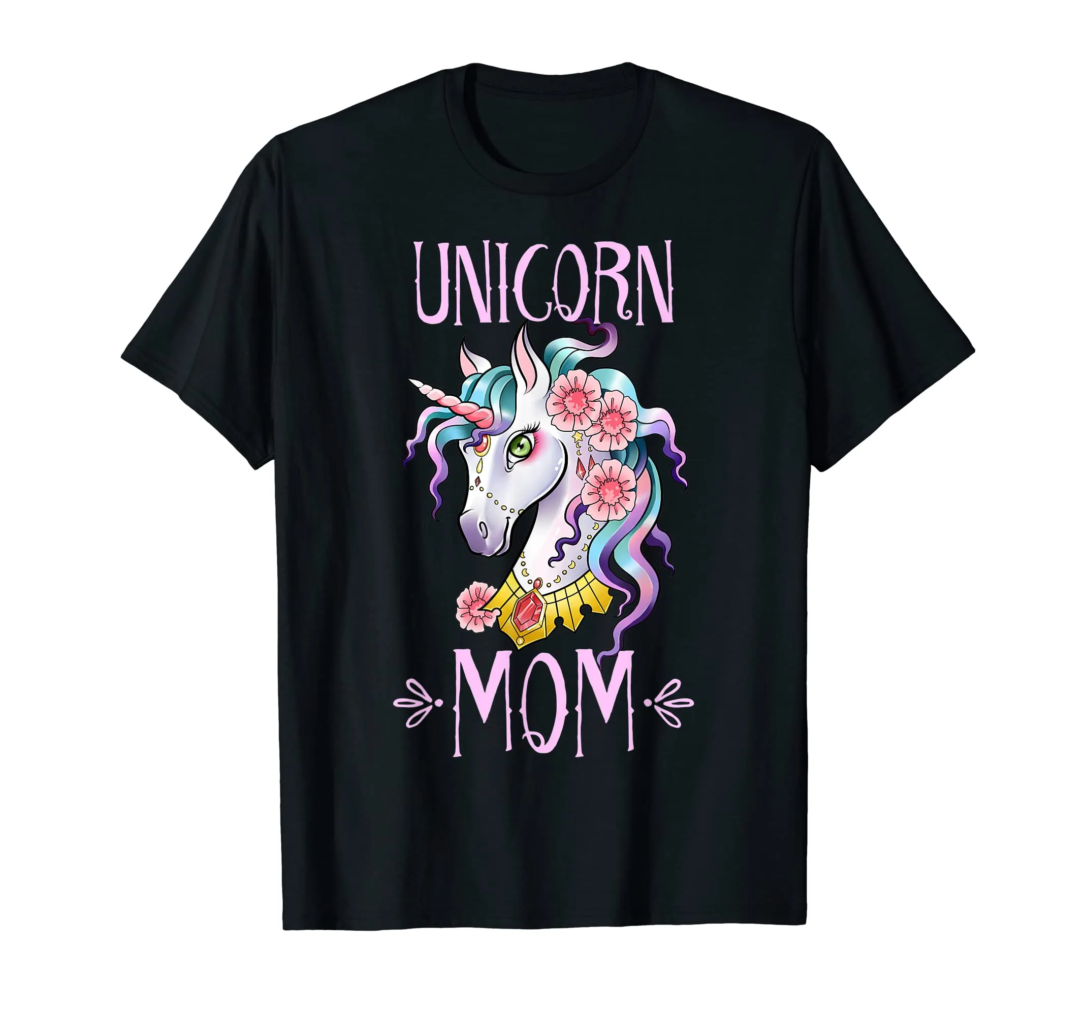 Unicorn Mom T Shirt Squad Mama Theme Birthday Mother Gifts