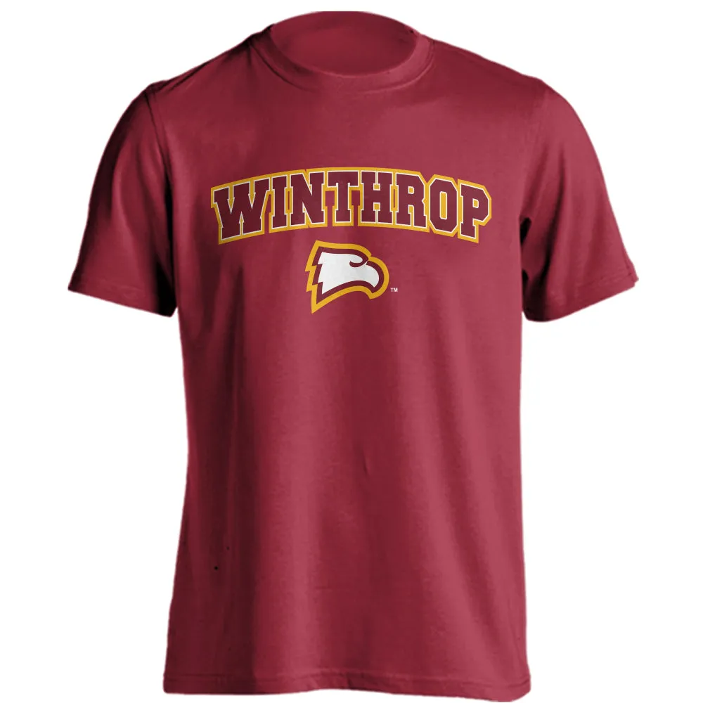 Winthrop Eagles Classic Arch Mascot Short Sleeve T-shirt